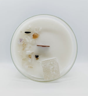 Selenite Crystal Soy Candle