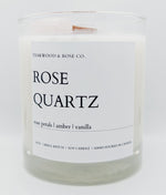 Rose Quartz Crystal Soy Candle